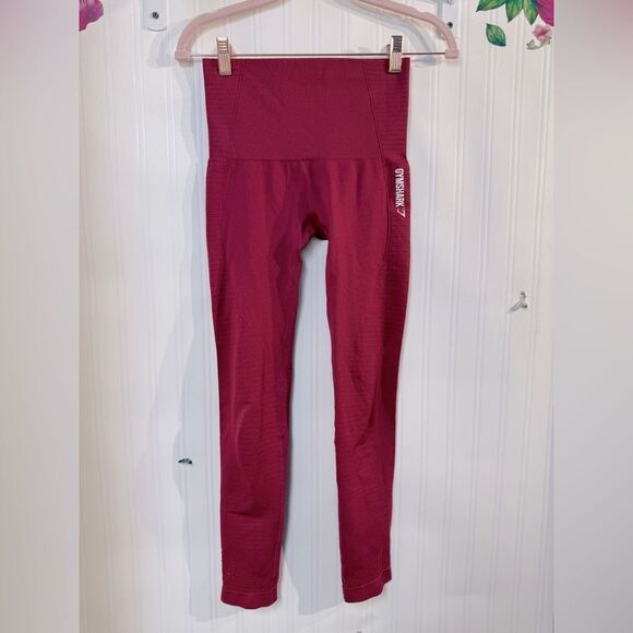 Gymshark Red High-Waisted Leggings Seamless Sz. XS - Picture 2 of 7